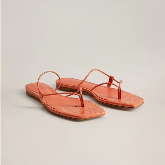 Mango orange strap slippers - Picture 4 of 6